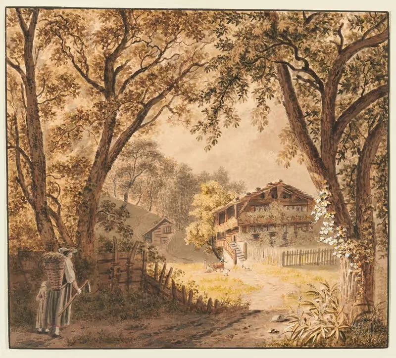 Фермерский дом в Бернском Оберланде by Франц Никлаус Кёниг, 1915-1945 — digital art print download