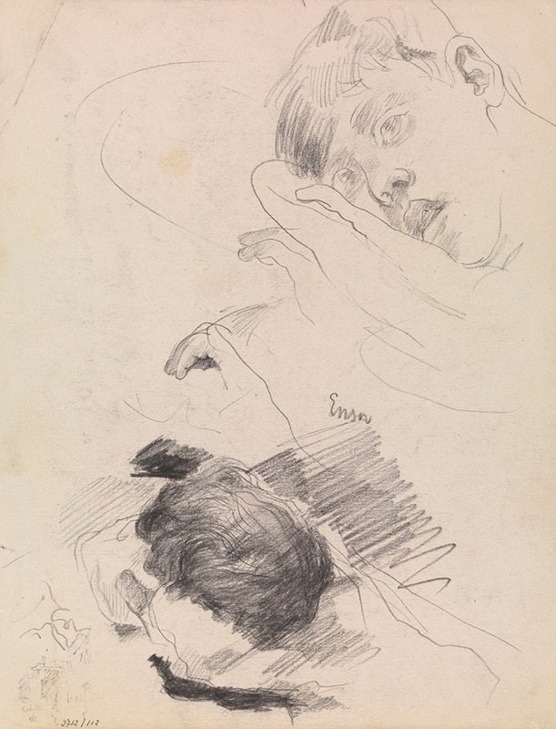 Woman Resting by James Ensor — digital art print download