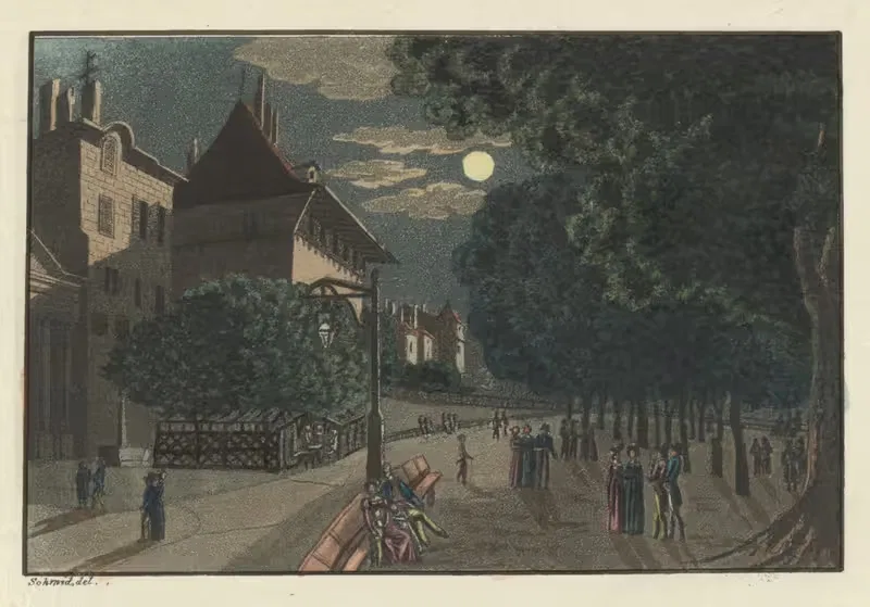 Vue de la Treille à Genêve — Franz Schmid