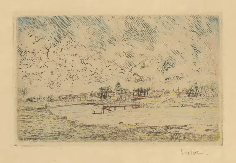 Zicht op Nieuwpoort — James Ensor