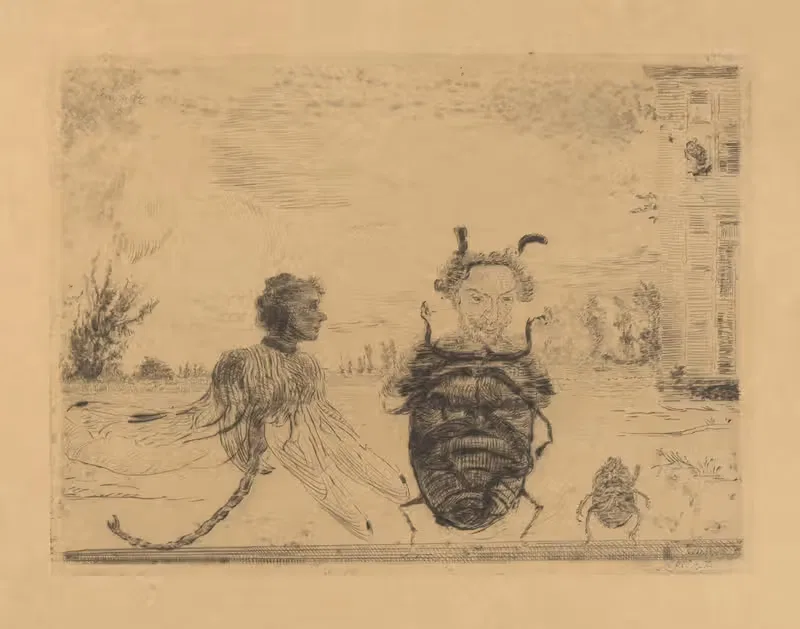 Zonderlinge insecten by James Ensor, 1888 — digital art print download