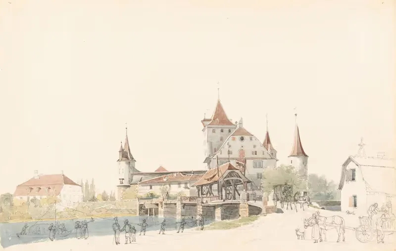 Вид на замок Нидо by Габриэль Лори младший, 1915-1945 — digital art print download