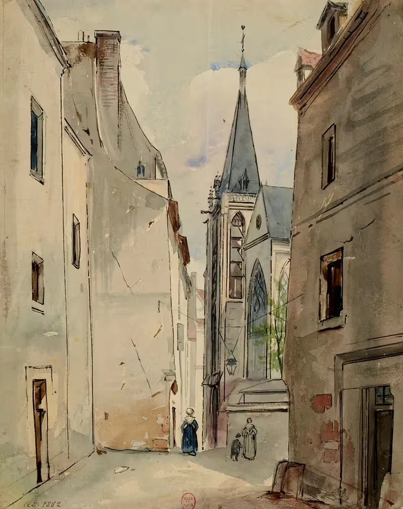 Церковь Сен-Северин by Анри Жан Батист Левис, 1915-1945 — digital art print download