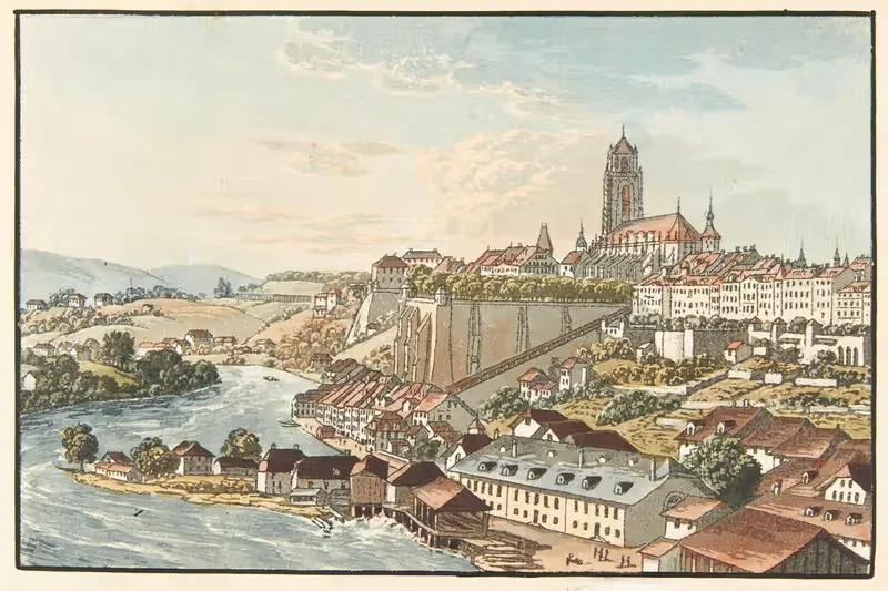 Berne, dépuis la Route de Thoune — Jakob Samuel Weibel