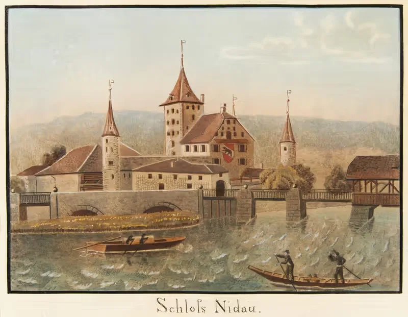 Schloss Nidau by Jakob Samuel Weibel — digital art print download