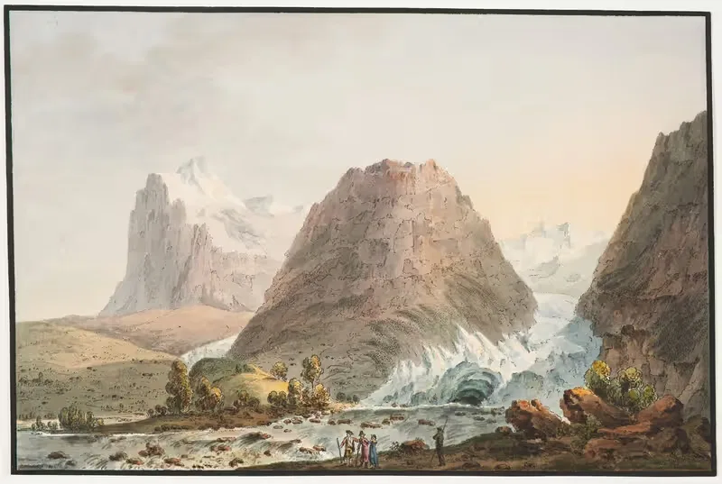 Vûe des Glacieres de Grindelwald — Jakob Samuel Weibel