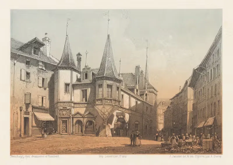 Place des Halles by Jean Jacottet — digital art print download