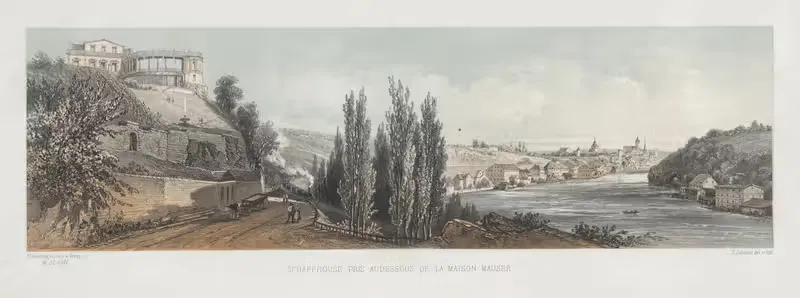 Schaffhouse pris audessous de la maison Mauser. — Jean Jacottet