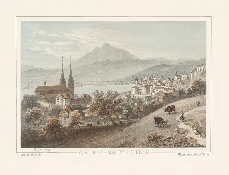 Vue générale de Lucerne by Jean Jacottet — digital art print download