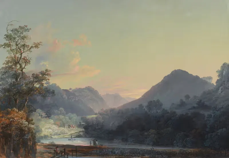 Vue de la Solitude d'Arlesheime by Johann Baptist Stuntz — digital art print download