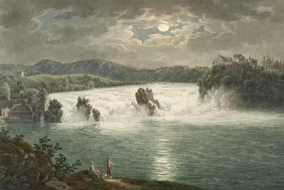 Chute du Rhin by Johann Heinrich Luttringhausen — digital art print download