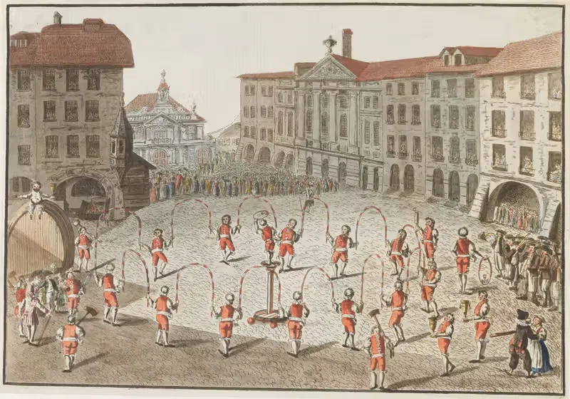 Festtanz der Küfer in Bern — Johann Jakob Lutz