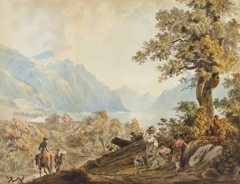 Scène champêtre près de Clarens — Johann Karl Müllener