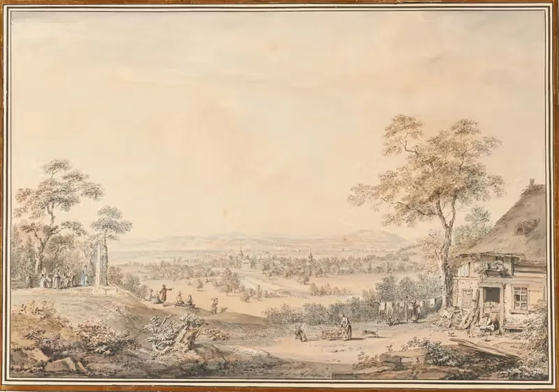 Ansicht von Belp by Johann Ludwig Aberli — digital art print download