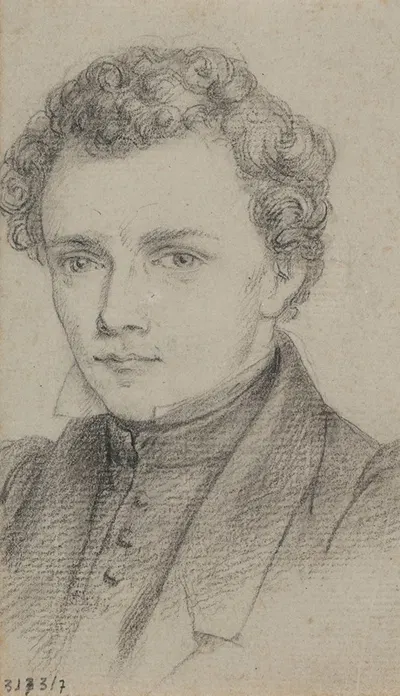 Portrait of a Young Man by Jean Antoine Verschaeren — digital art print download