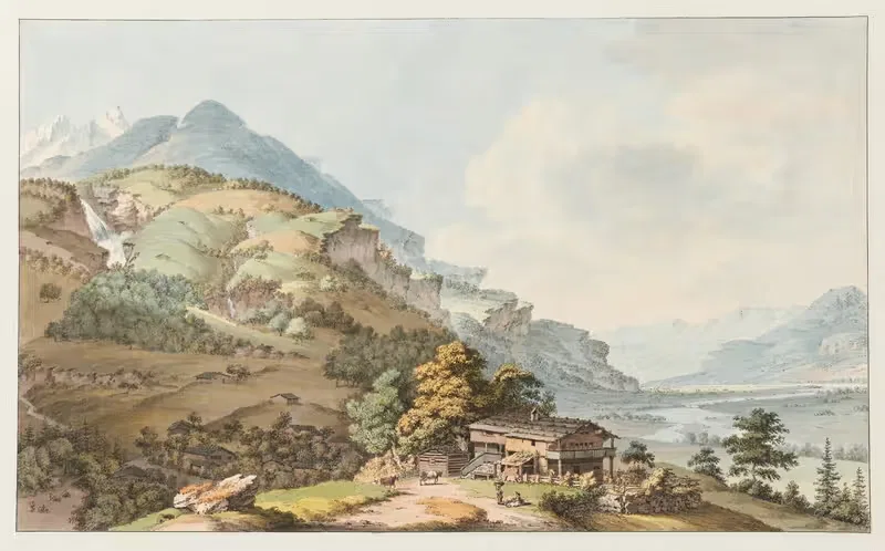 La Vallée Oberhasli by Johann Ludwig Aberli — digital art print download