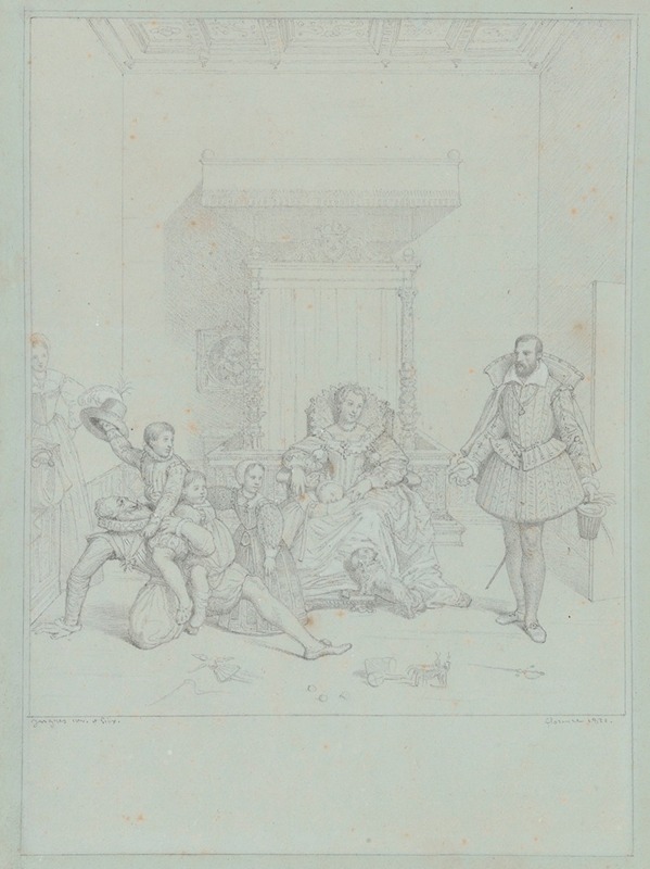 Henry IV Playing With his Children — Жан Огюст Доминик Энгр