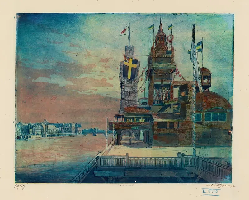 Le pavillon de la Suède et Norvège — Pierre-Marcel Roy