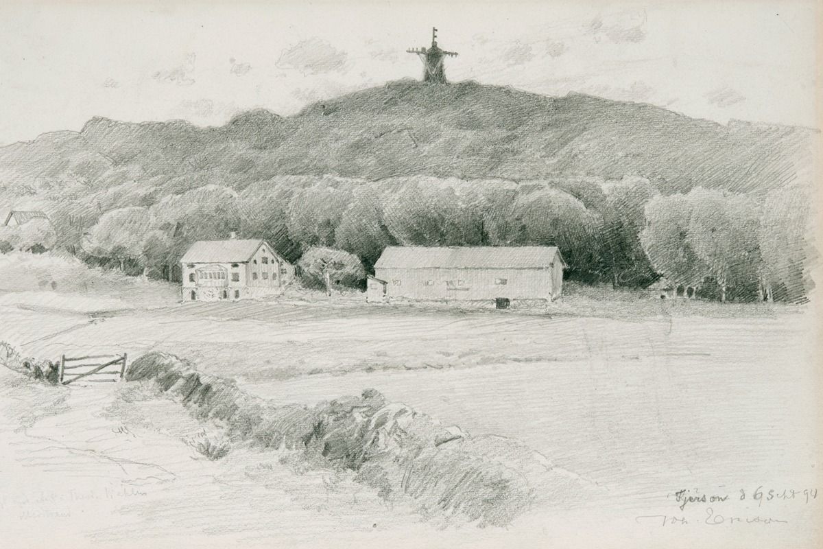 West Coast Landscape by Йохан Эриксон, 1894 — digital art print download