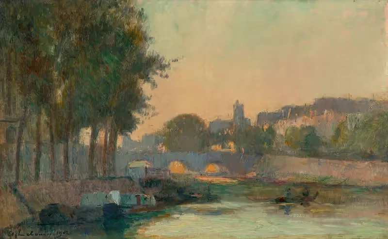 Paris, la Seine et l'île de la Cité — Albert Lebourg