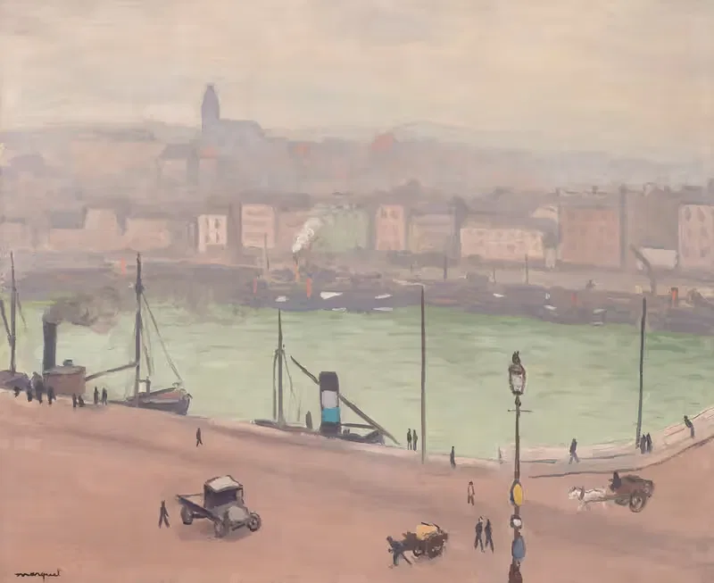 Boulogne sur mer, le port — Albert Marquet