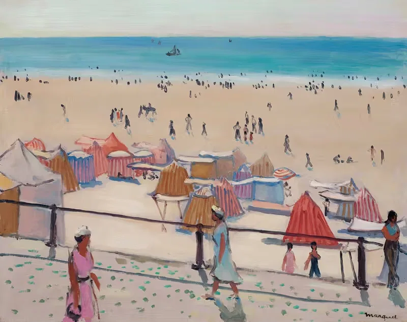 La promenade aux Sables d'Olonne by Альбер Марке, 1933 — digital art print download
