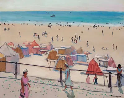 La promenade aux Sables d'Olonne by Albert Marquet, 1933 — digital art print download