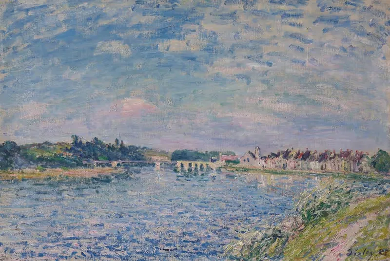 La Seine à Saint-Mammès, le soir — Alfred Sisley
