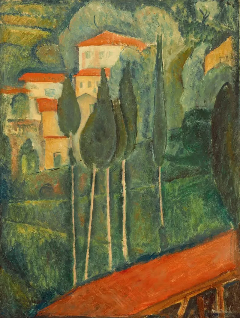 Paysage dans le Midi by Amedeo Modigliani, 1919 — digital art print download