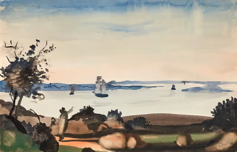 Paysage au bord de la mer — André Derain