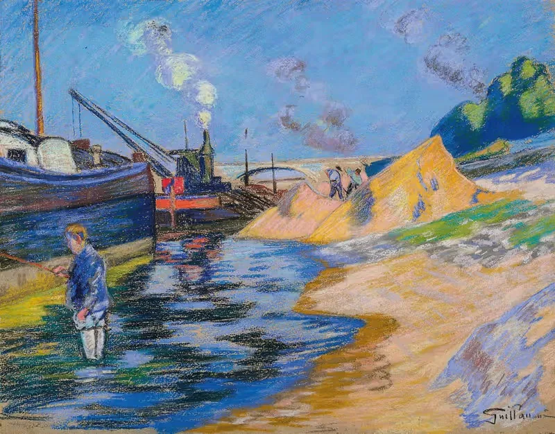 Quai de la Seine à Paris, la Sablière — Armand Guillaumin