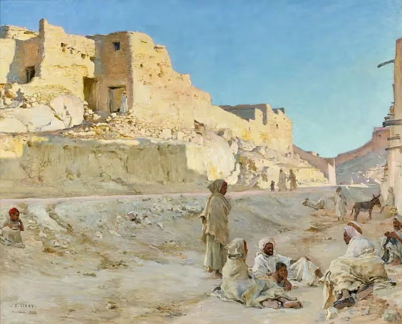 Отдых в тени, Бу Саада by Этьен Дине, 1888 — digital art print download