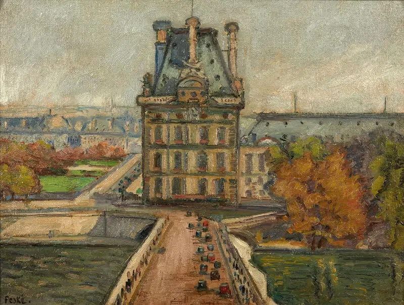 Мост Каррусель by Жан Мисцеслас Песке, 1921 — digital art print download