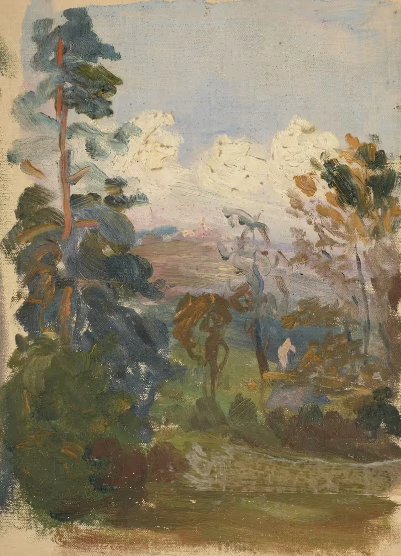 Пейзаж Кернуэ by Жанна Жегу-Кадар, 1919 — digital art print download
