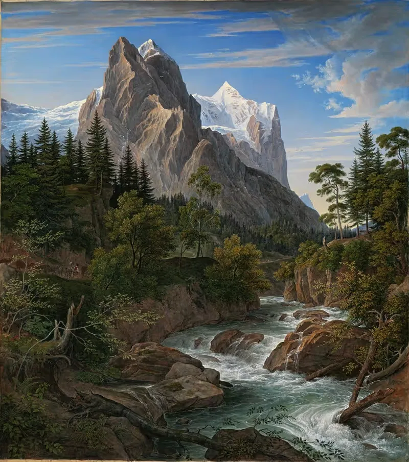 Das Wetterhorn mit dem Reichenbachtal — Joseph Anton Koch