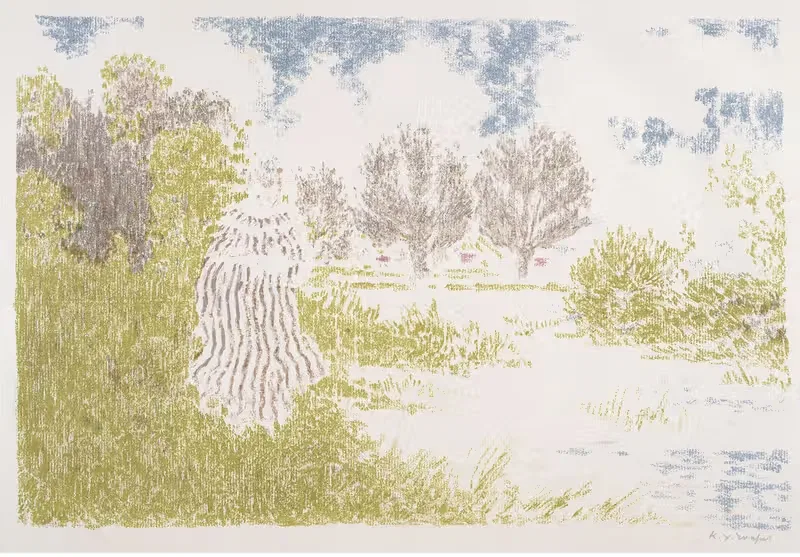 Femme en robe à rayures — Ker-Xavier Roussel