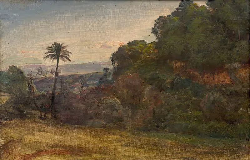 Пейзаж окрестностей Алжира by Луи Жанмо, 1893 — digital art print download