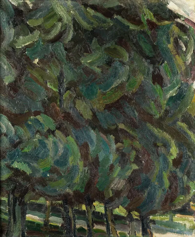 Les grands arbres by Maurice Loutreuil — digital art print download