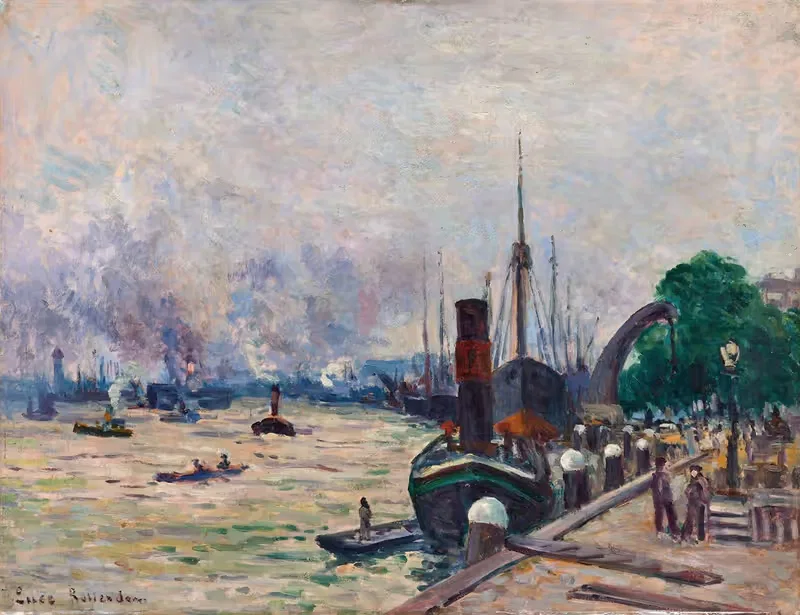Порт Роттердама by Максимильен Люс, 1908 — digital art print download