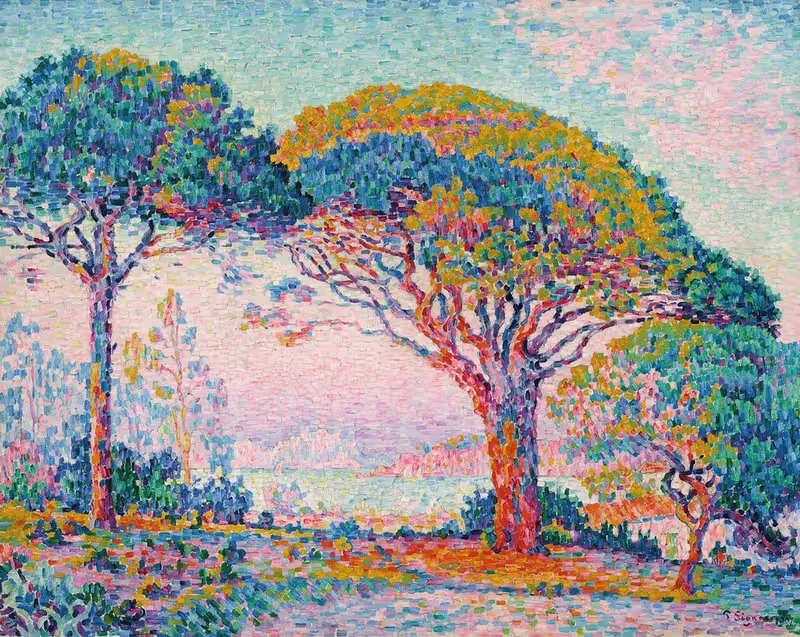 Залив (Сен-Тропе) by Поль Синьяк, 1907 — digital art print download