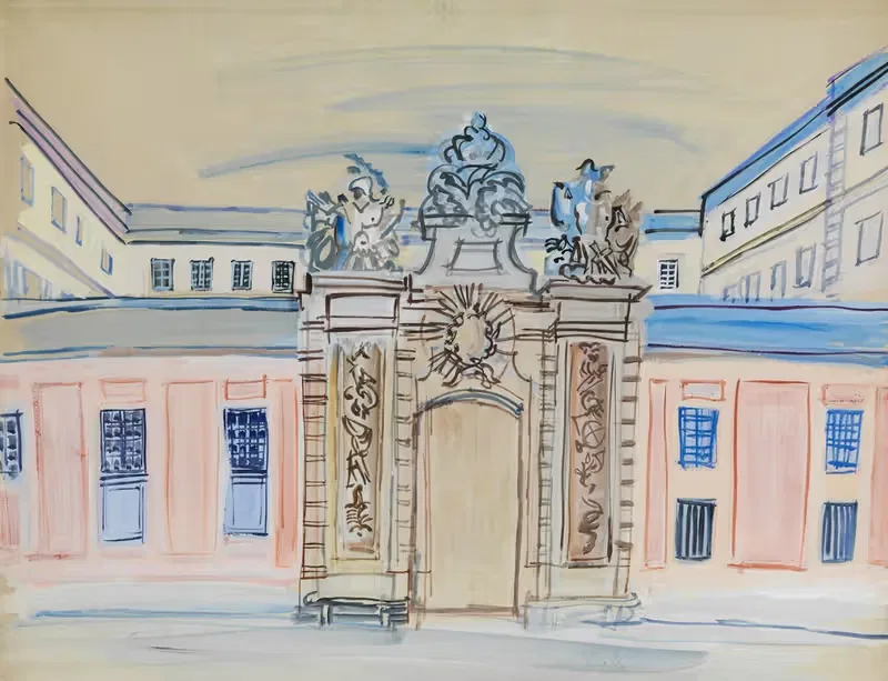 Hôtel Berthier Versailles by Raoul Dufy — digital art print download