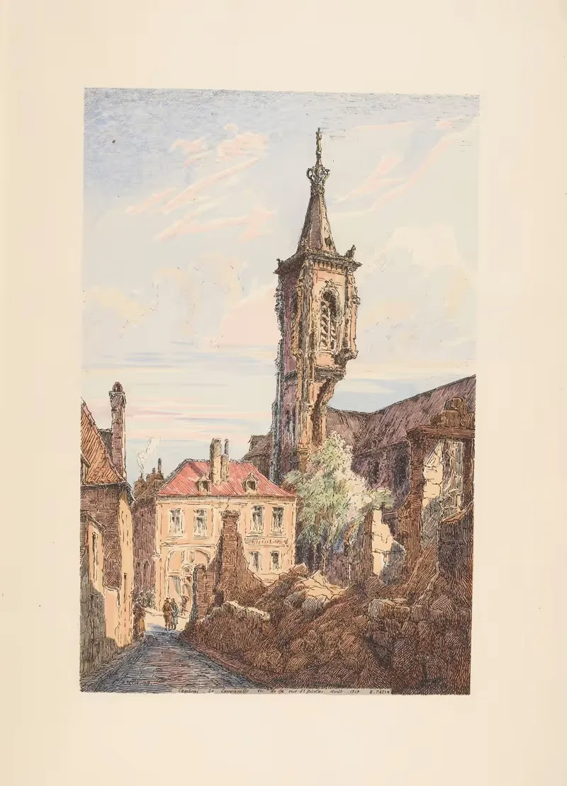 Камбре – Собор by Э. Татен, 1920 — digital art print download