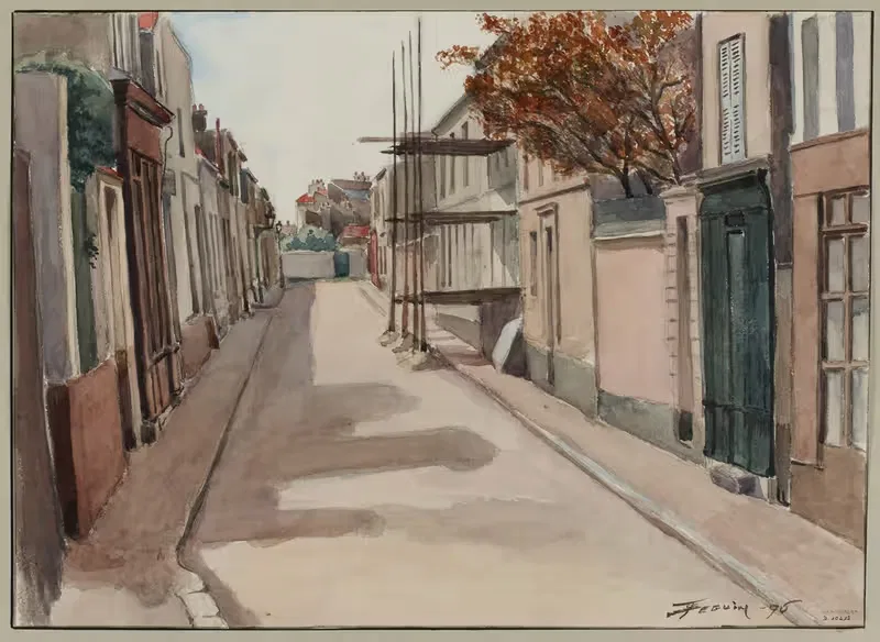 Бульвар Шовело (1-й участок) by Ф. Сеган, 1896 — digital art print download