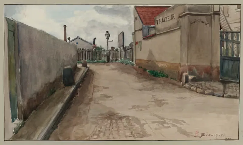 Бульвар Шовело (2-й участок) by Ф. Сеган, 1896 — digital art print download