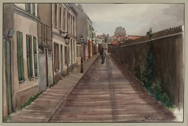 Бульвар Шовело (3-й участок) by Ф. Сеган, 1896 — digital art print download