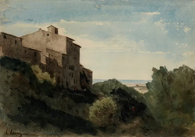 Paysage à l'Arricia — Henri-Joseph Harpignies
