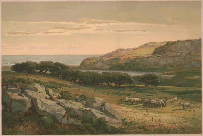 Пруд Альми, Ньюпорт by Луи Пранг и Ко, 1887 — digital art print download