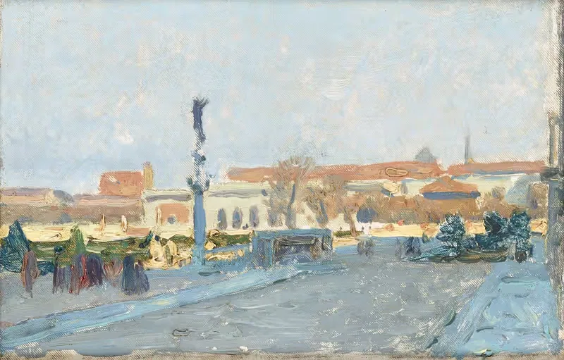 Blick auf Wien vom äußeren Burgtor — Maximilian Suppantschitsch