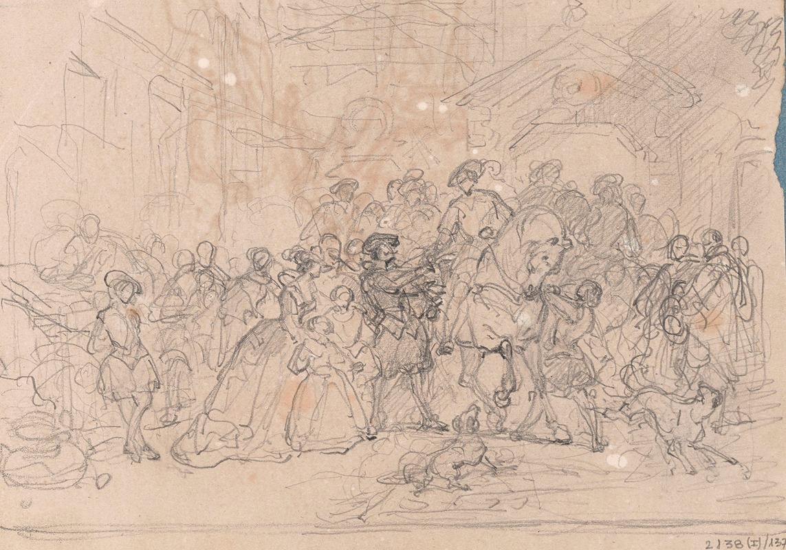 Anthony van Dyck's Departure for Italy — Nicaise De Keyser