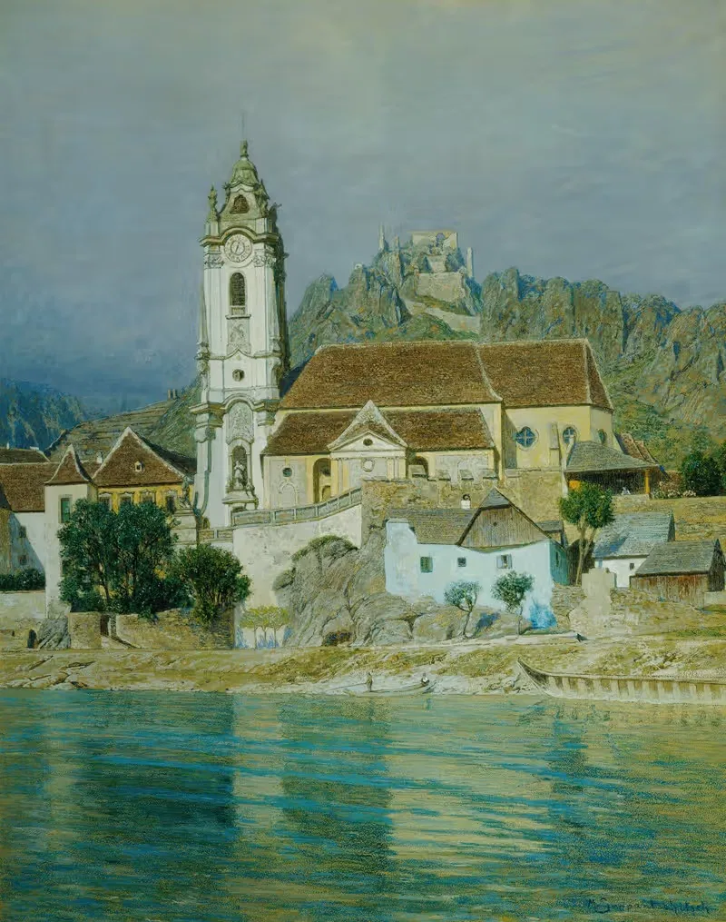 Коллегиальная церковь в Дюрнштайне by Максимилиан Суппанчич, 1905 — digital art print download